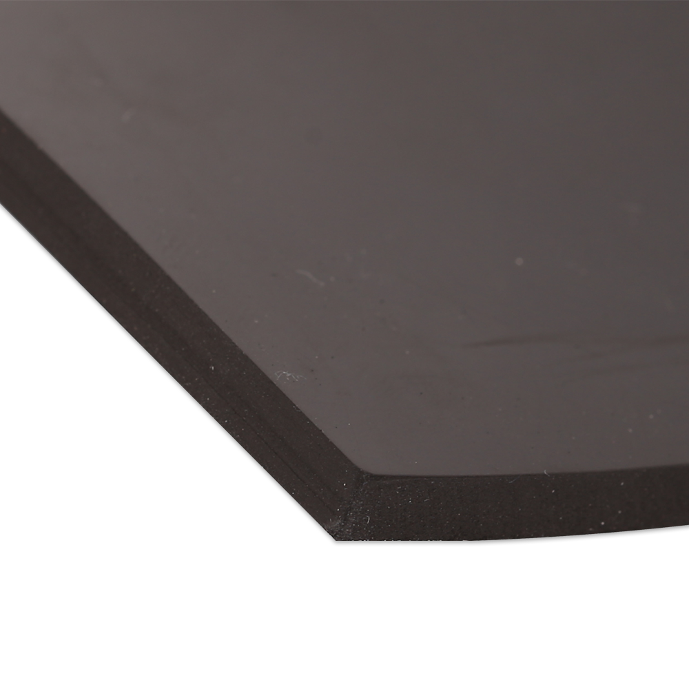 Schaumgummi schwarz, 459x459 mm, Stärke 3 mm, passend für