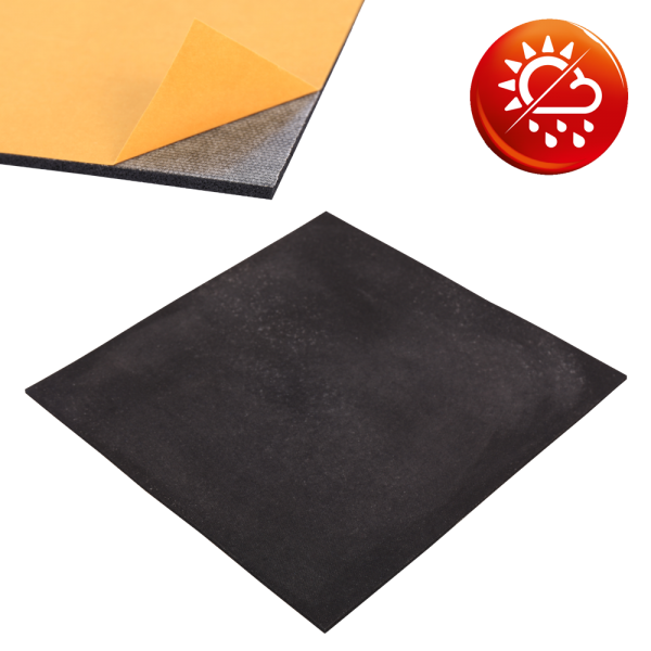 NK Moosgummi schwarz Platten  selbstklebend ✓ Dichtplatten ✓